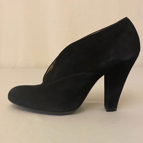 MARC JACOBS Suede Black Booties Made In Italy Sz 39 Euro (US 8) Shoes Heels - Picture 3 of 12